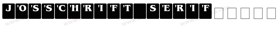 Josschrift Serif字体转换